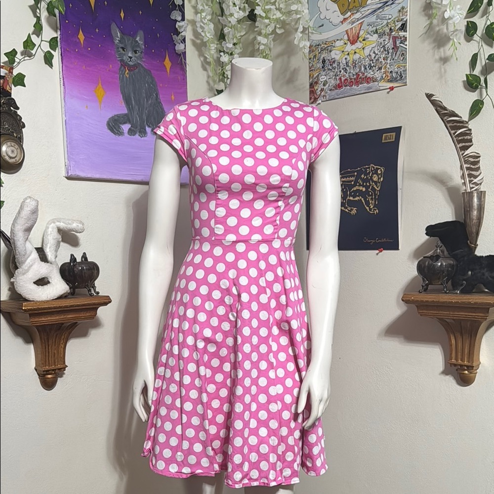 Pink Polka Dot Dress